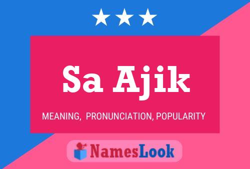 Sa Ajik Name Poster