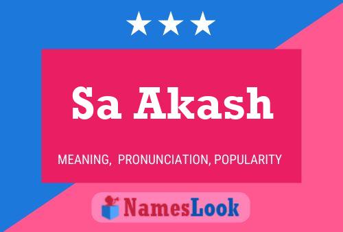 Sa Akash Name Poster