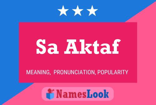 Sa Aktaf Name Poster