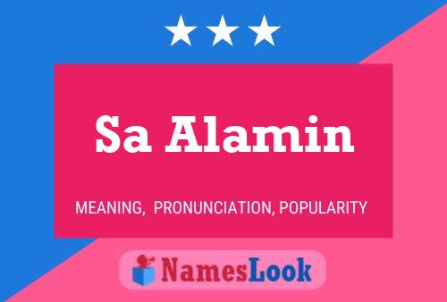 Sa Alamin Name Poster