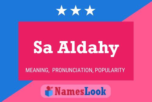 Sa Aldahy Name Poster