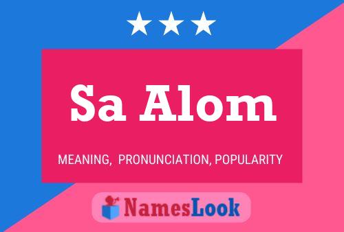 Sa Alom Name Poster