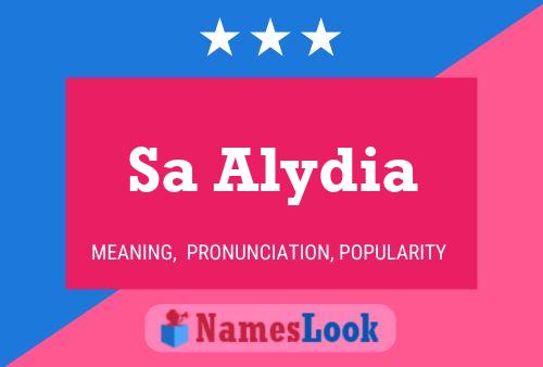 Sa Alydia Name Poster