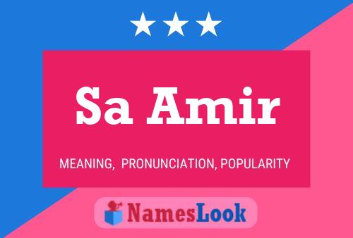 Sa Amir Name Poster