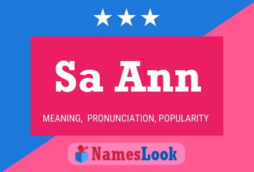 Sa Ann Name Poster