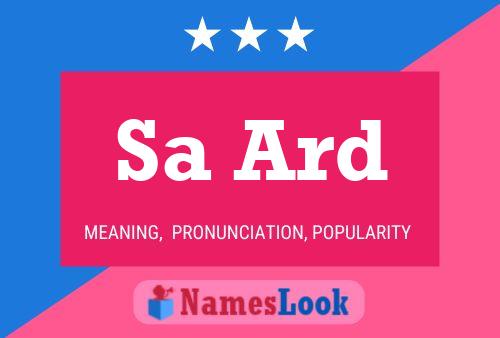 Sa Ard Name Poster