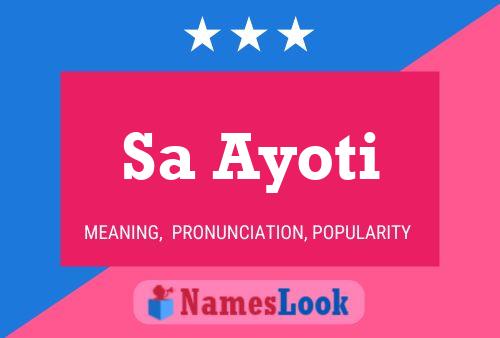 Sa Ayoti Name Poster