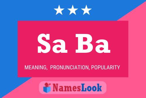 Sa Ba Name Poster