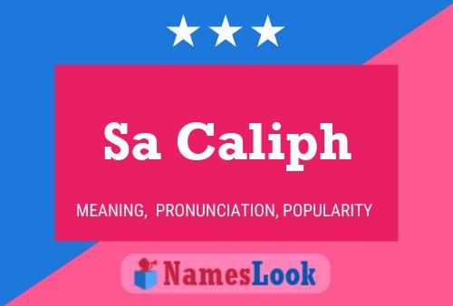 Sa Caliph Name Poster