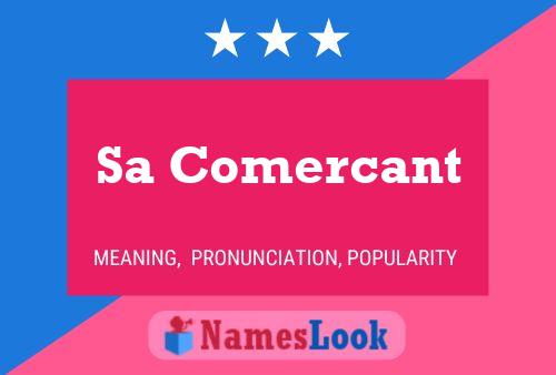 Sa Comercant Name Poster