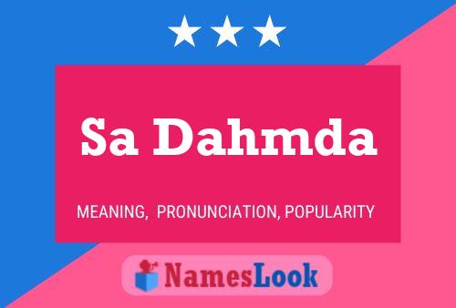 Sa Dahmda Name Poster