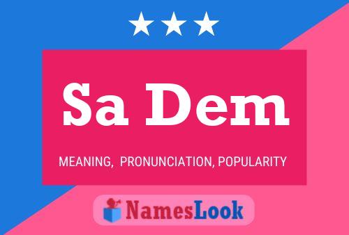 Sa Dem Name Poster