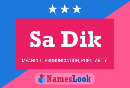 Sa Dik Name Poster