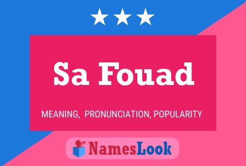 Sa Fouad Name Poster