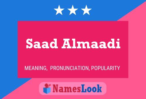 Saad Almaadi Name Poster