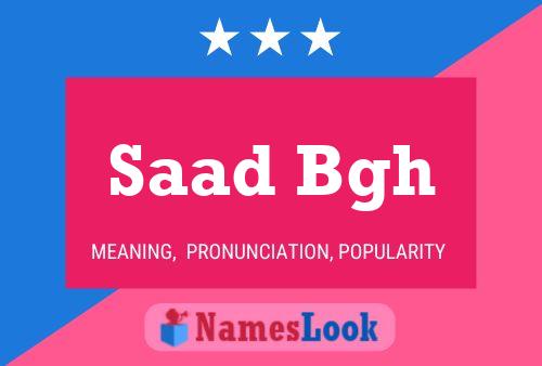 Saad Bgh Name Poster