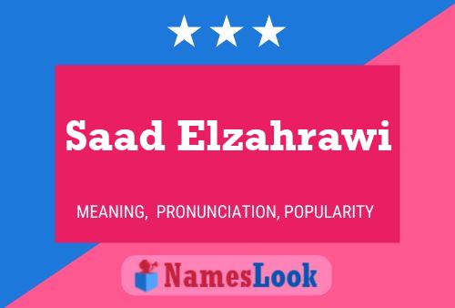 Saad Elzahrawi Name Poster