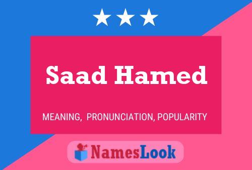 Saad Hamed Name Poster