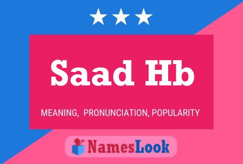 Saad Hb Name Poster