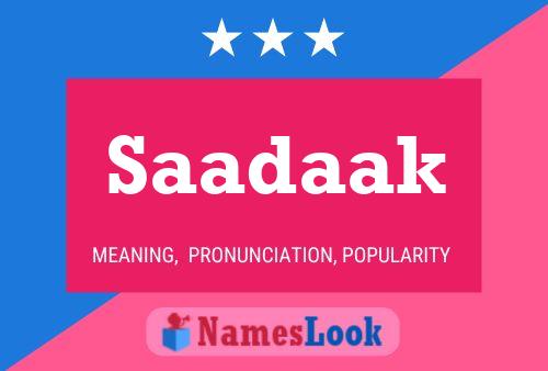 Saadaak Name Poster