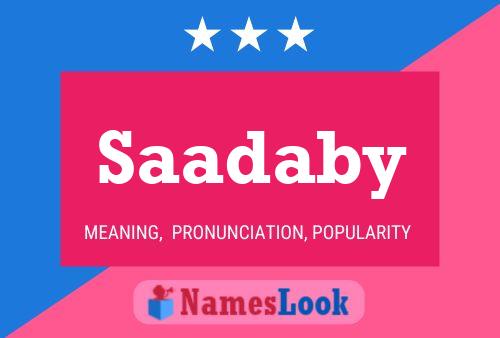 Saadaby Name Poster