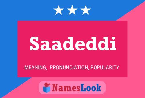 Saadeddi Name Poster