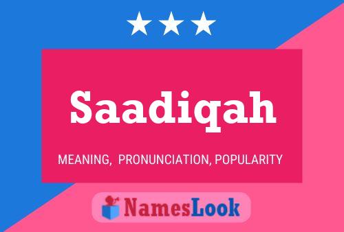 Saadiqah Name Poster