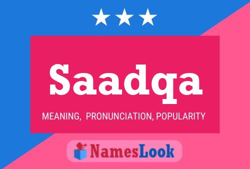 Saadqa Name Poster