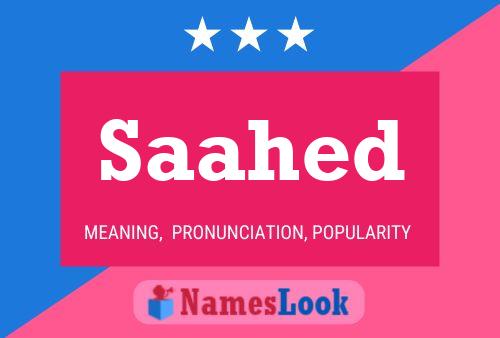 Saahed Name Poster