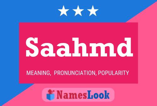 Saahmd Name Poster