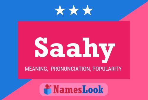 Saahy Name Poster