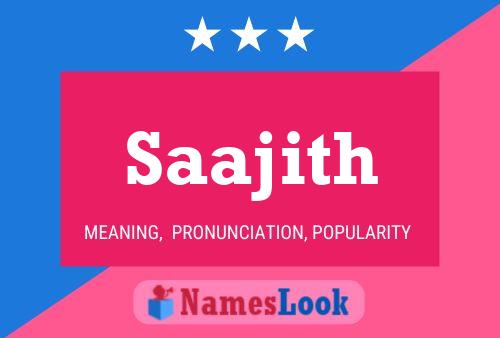 Saajith Name Poster