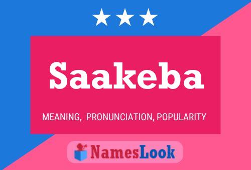 Saakeba Name Poster