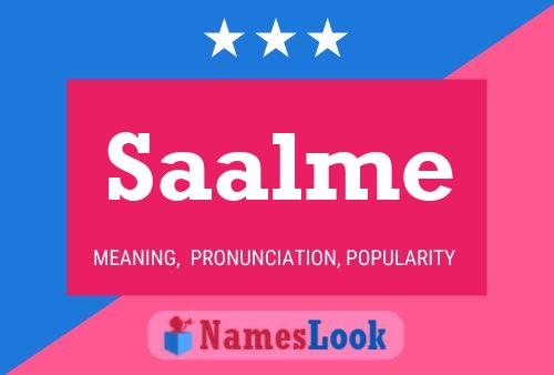 Saalme Name Poster