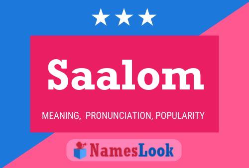 Saalom Name Poster