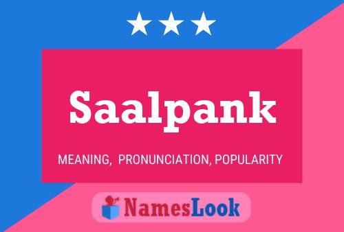 Saalpank Name Poster