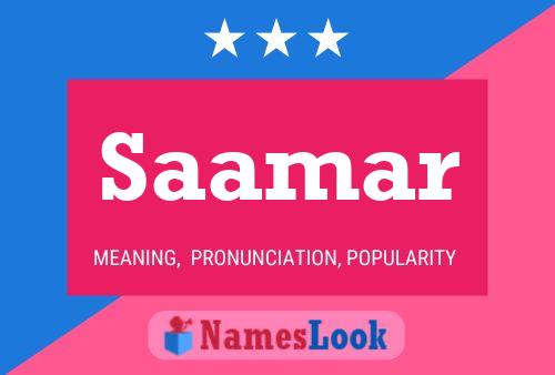 Saamar Name Poster