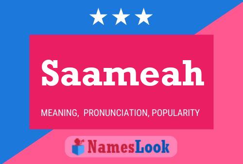 Saameah Name Poster