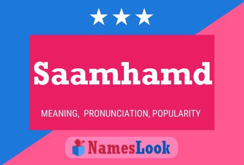 Saamhamd Name Poster