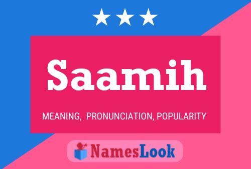 Saamih Name Poster