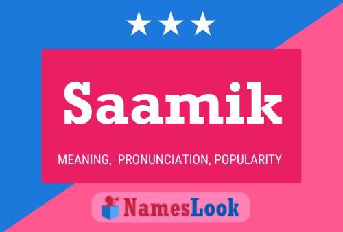 Saamik Name Poster