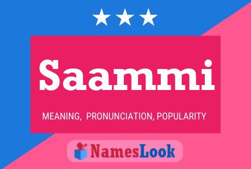 Saammi Name Poster