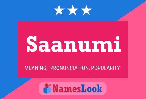 Saanumi Name Poster