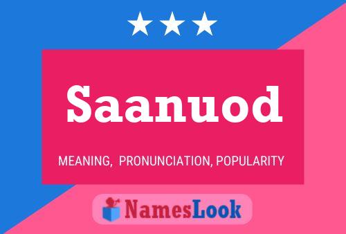 Saanuod Name Poster