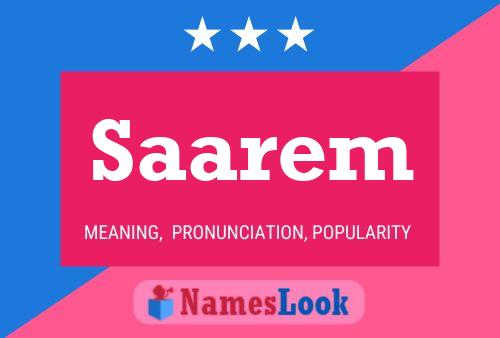 Saarem Name Poster