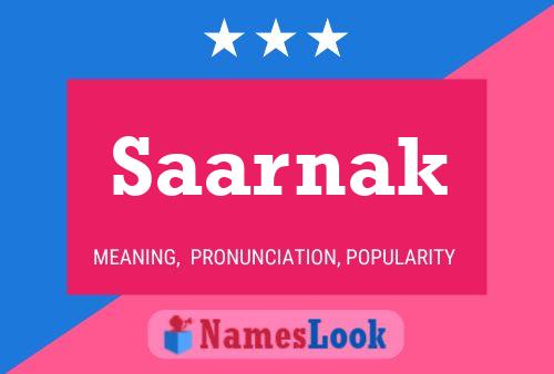 Saarnak Name Poster