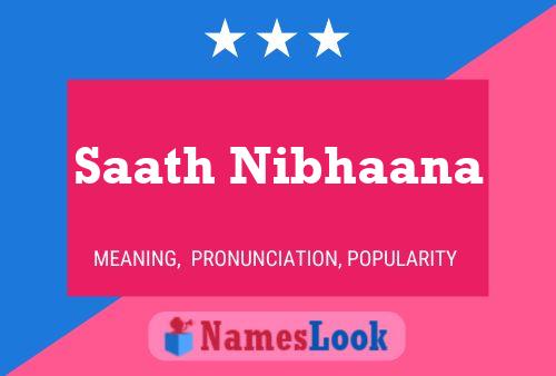 Saath Nibhaana Name Poster