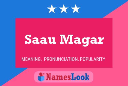 Saau Magar Name Poster