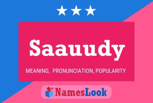 Saauudy Name Poster