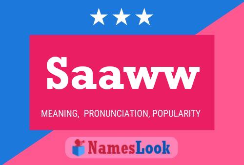 Saaww Name Poster